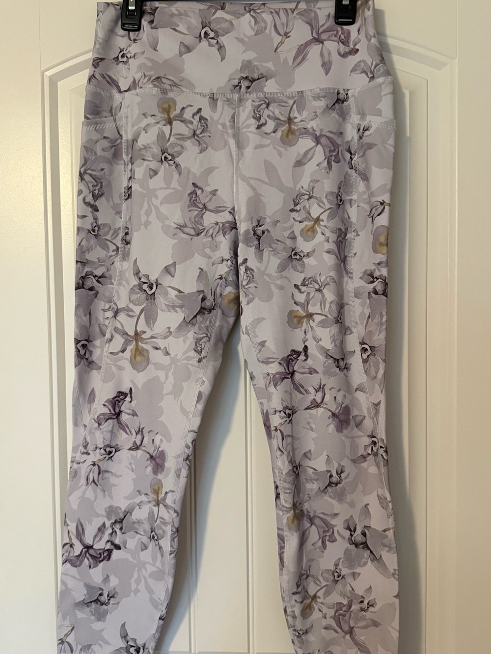 RBX Women's Lavender Floral High-Waist Jeggings